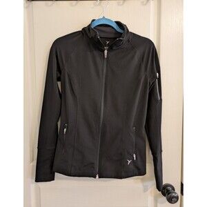OLD NAVY ACTIVE SIZE SMALL BLACK FULL ZIP JACKET JOGGING WORKOUT OUTDOOR